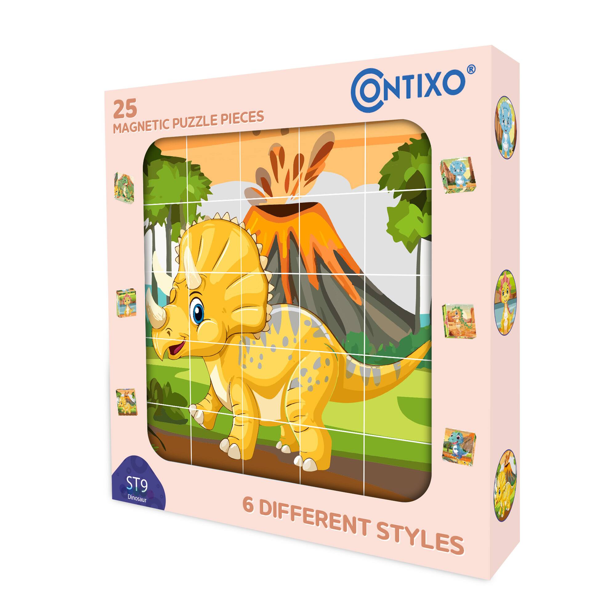 25 Magnetic Puzzle Pieces  
Contixo  
ST9 Dinosaur  
6 Different Styles