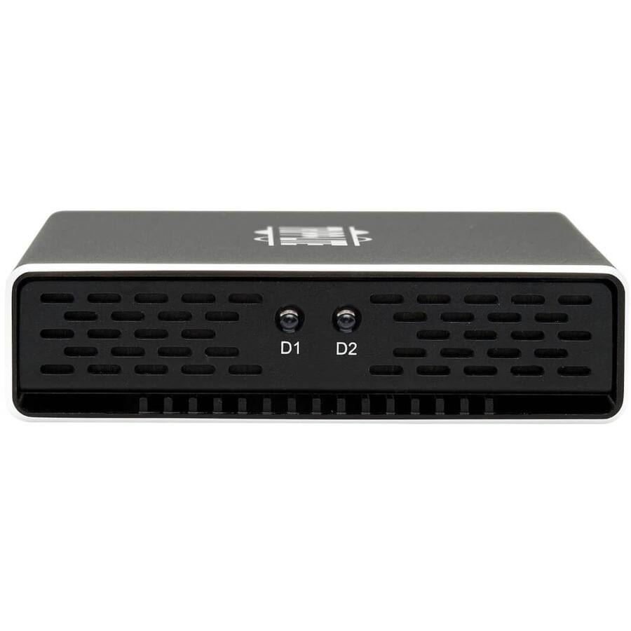 Alt View 2. Tripp Lite - Eaton Tripp Lite Series USB-C to Dual M.2 SATA SSD/HDD Enclosure Adapter - USB 3.1 Gen 2 (10 Gbps), Thunderbolt 3, UASP.