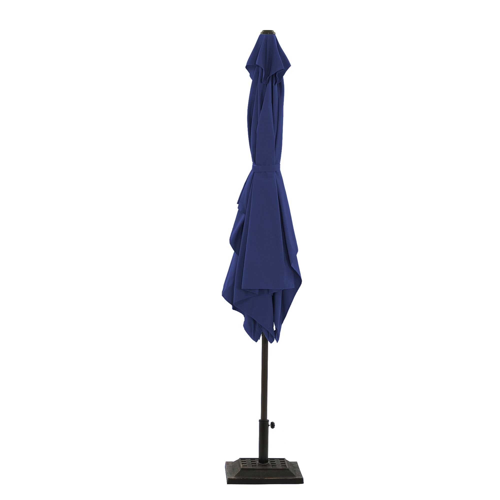 Alt View 1. Boyel Living - 10 ft. x 6.5 ft. Rectangular Market Umbrella with Waterproof and UV Resistant in Navy Blue - Navy Blue.