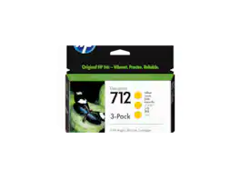 HP - 712 3-pack 29-ml Yellow DesignJet Ink Cartridge, 3ED79A