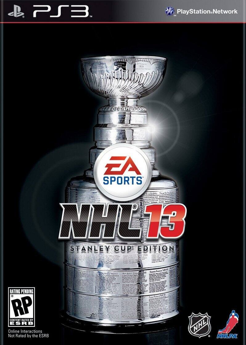PS3
PlayStation.Network
EA SPORTS
NHL 13
STANLEY CUP EDITION
RATING PENDING
RP
CONTENT RATED BY ESRB
Online Interactions Not Rated by the ESRB
NHL
NHLPA - E10+ (Everyone 10+)
