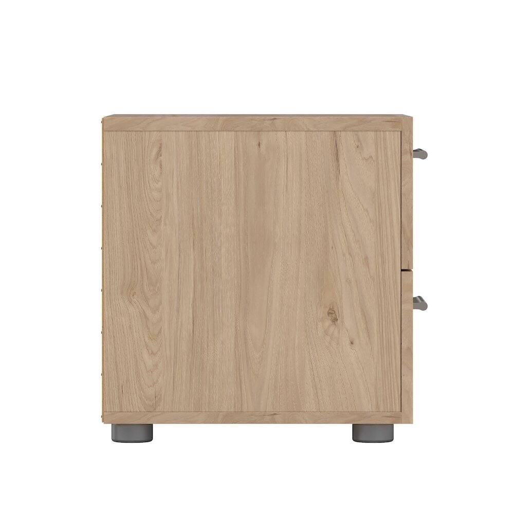 Alt View 4. Tvilum - Pepe 2 Drawer Nightstand, Jackson Hickory - Brown.
