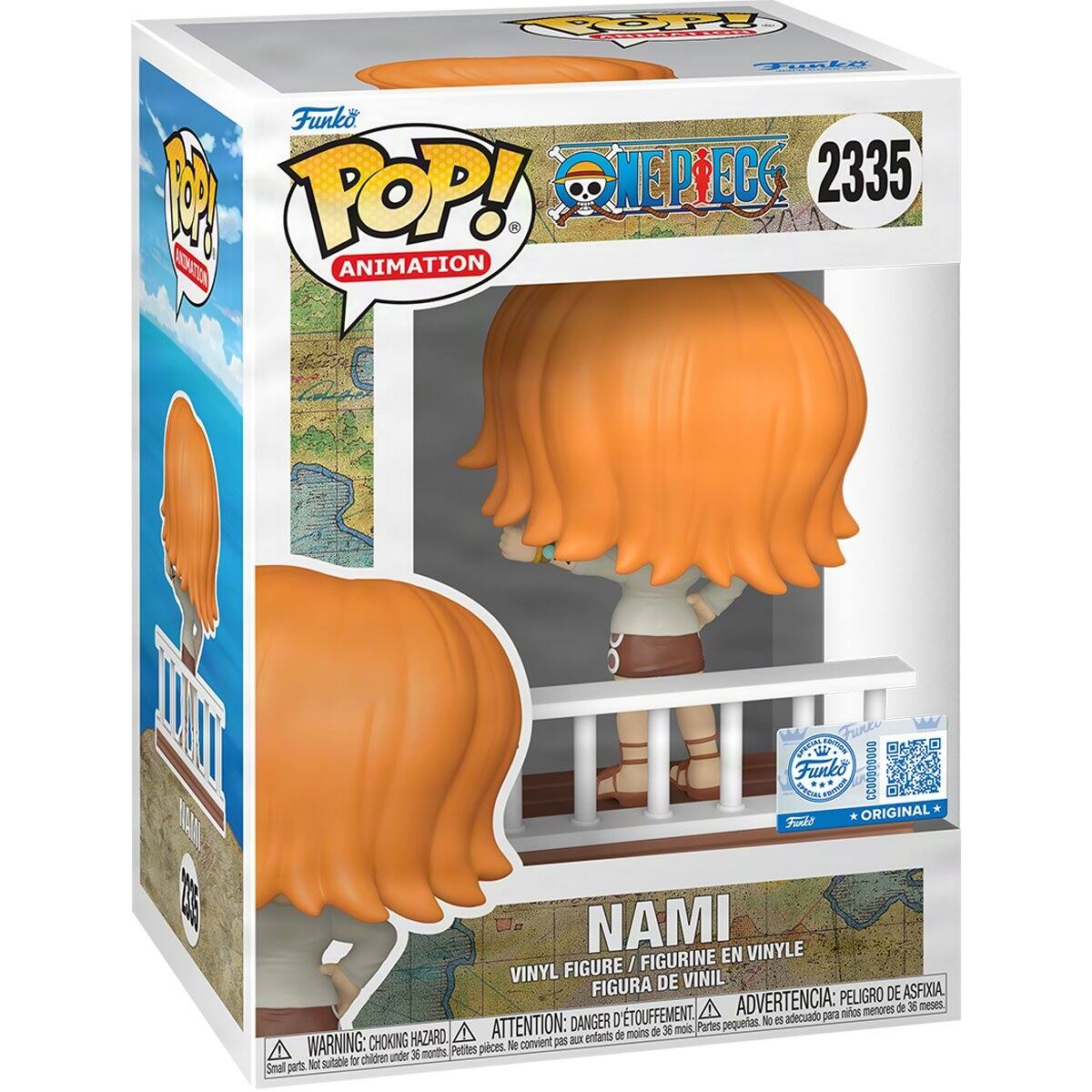 Funko POP! Animation ONE PIECE 2335

NAMI
VINYL FIGURE / FIGURINE EN VINYLE / FIGURA DE VINIL

WARNING: CHOKING HAZARD - Small parts. Not suitable for children under 36 months.