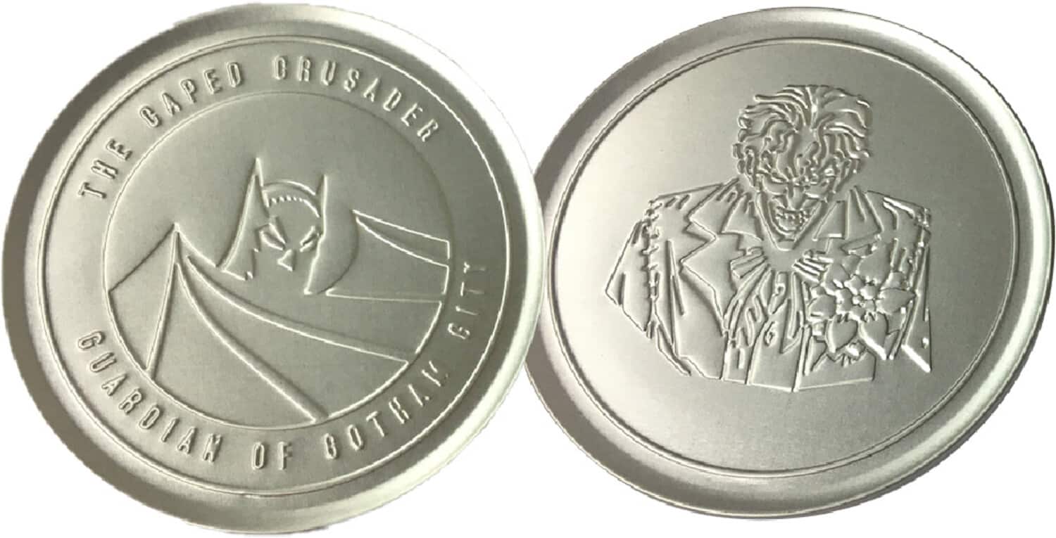 PopMarket - DC Batman Comics - Embossed Metal Coasters - Set of 4 - COLLECTIBLES - Multicolor