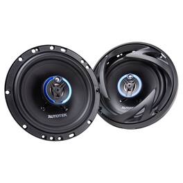 AutoTek - Street Machine 6.5 Inch 3-Way Car Audio Universal Coaxial Speakers, Pair - Black