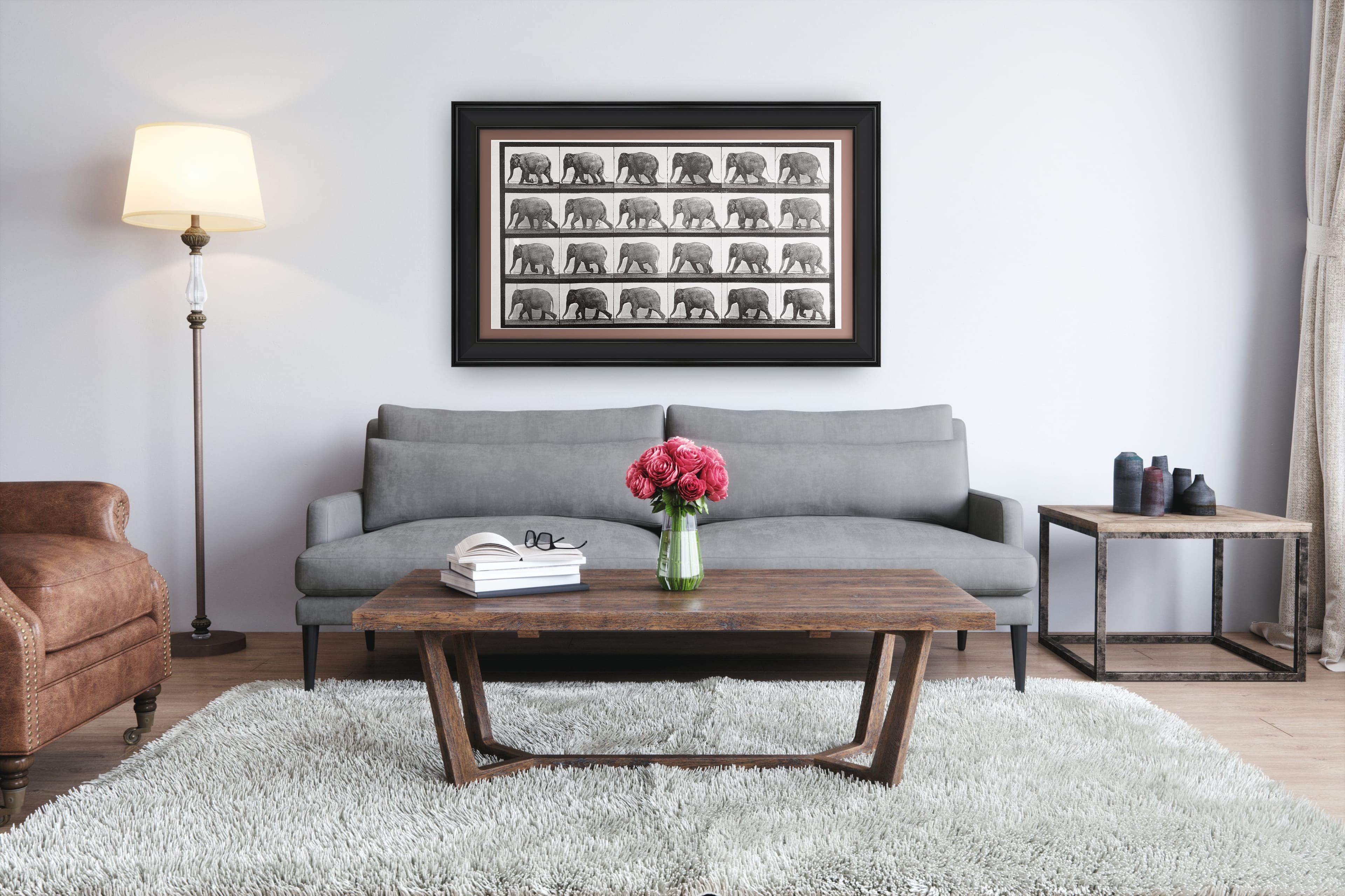 Angle. Deco TV Frames - Premiere Bezel for Samsung the Frame TV - 43" - Black.