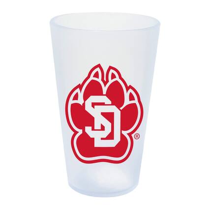 Front. WinCraft - South Dakota Coyotes 16oz. Icicle Silicone Pint Glass - Multicolor.