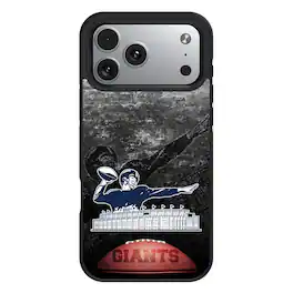 Keyscaper - NFL - New York Giants Bump Case with 8.2ft Drop Protection - 15 Pro Max - Multicolor
