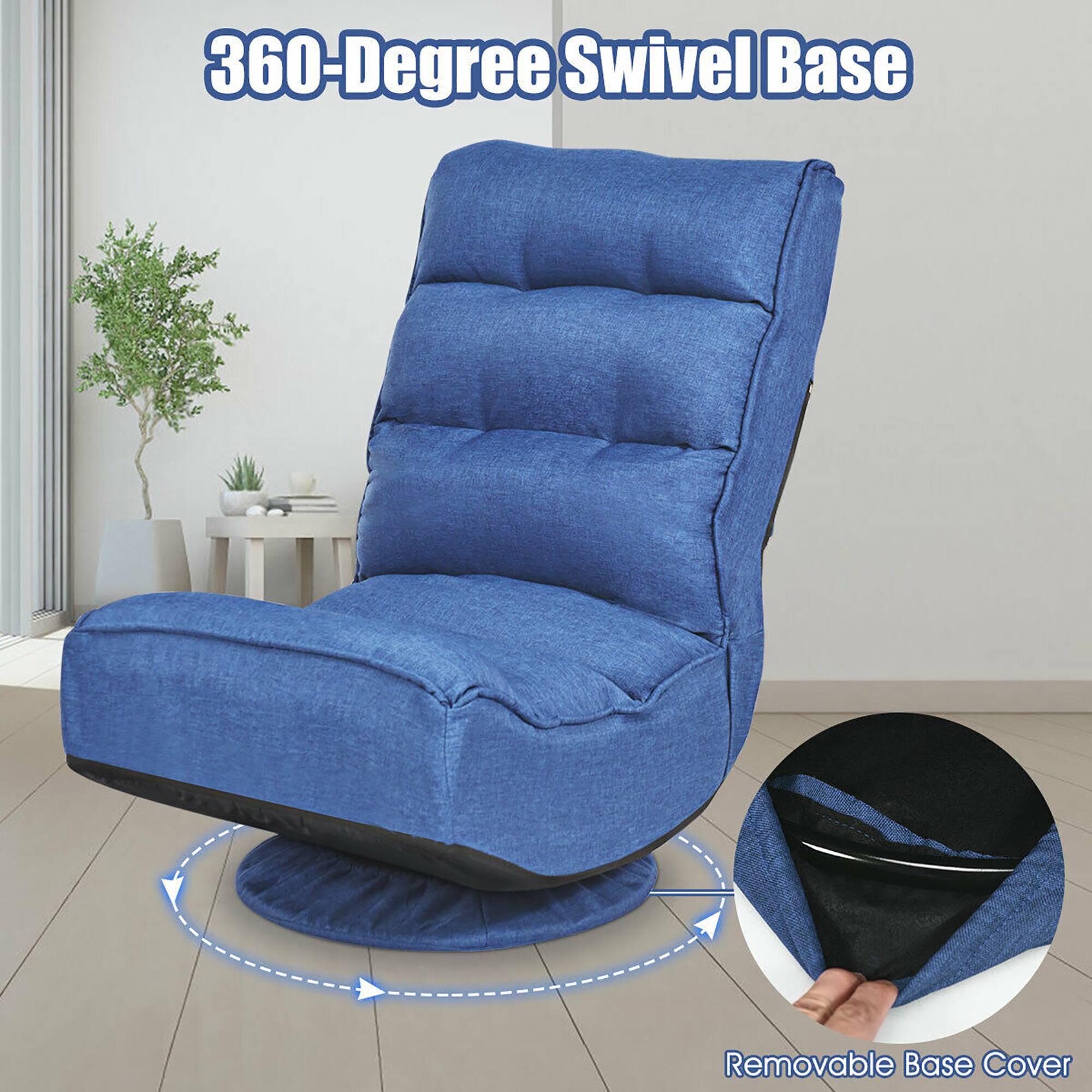 360-Degree Swivel Base  
Removable Base Cover
