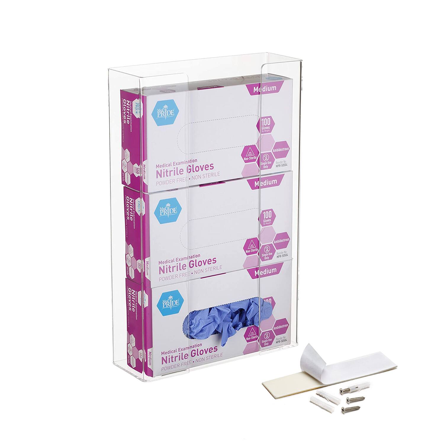 Gloves Nitrile  
PRIDE Medical Examination MAGIUM Nitrile Gloves STERILE FREE NON POWDER  
Me dium 100 Gloves Ambidestrias Noo-Sterile Par MPR 50504 M Medium  
PRIDE  
100 Gines  
Nitrile  
Medical Examination Gloves Medium Nitrile POWDER FREE* NON STERILE PRIDE Medical Examination Gloves Medium Nitrile NON STERILE POWDER FREE  
Ambidectorues Sugar MPR-5024 Daily Medium PRODUCTOR