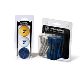 Team Golf - St. Louis Blues 3-Golf Ball & 50-Golf Tee Set - Multicolor