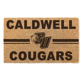 Jardine - Caldwell Cougars 18" x 30" Team Logo Doormat - Brown