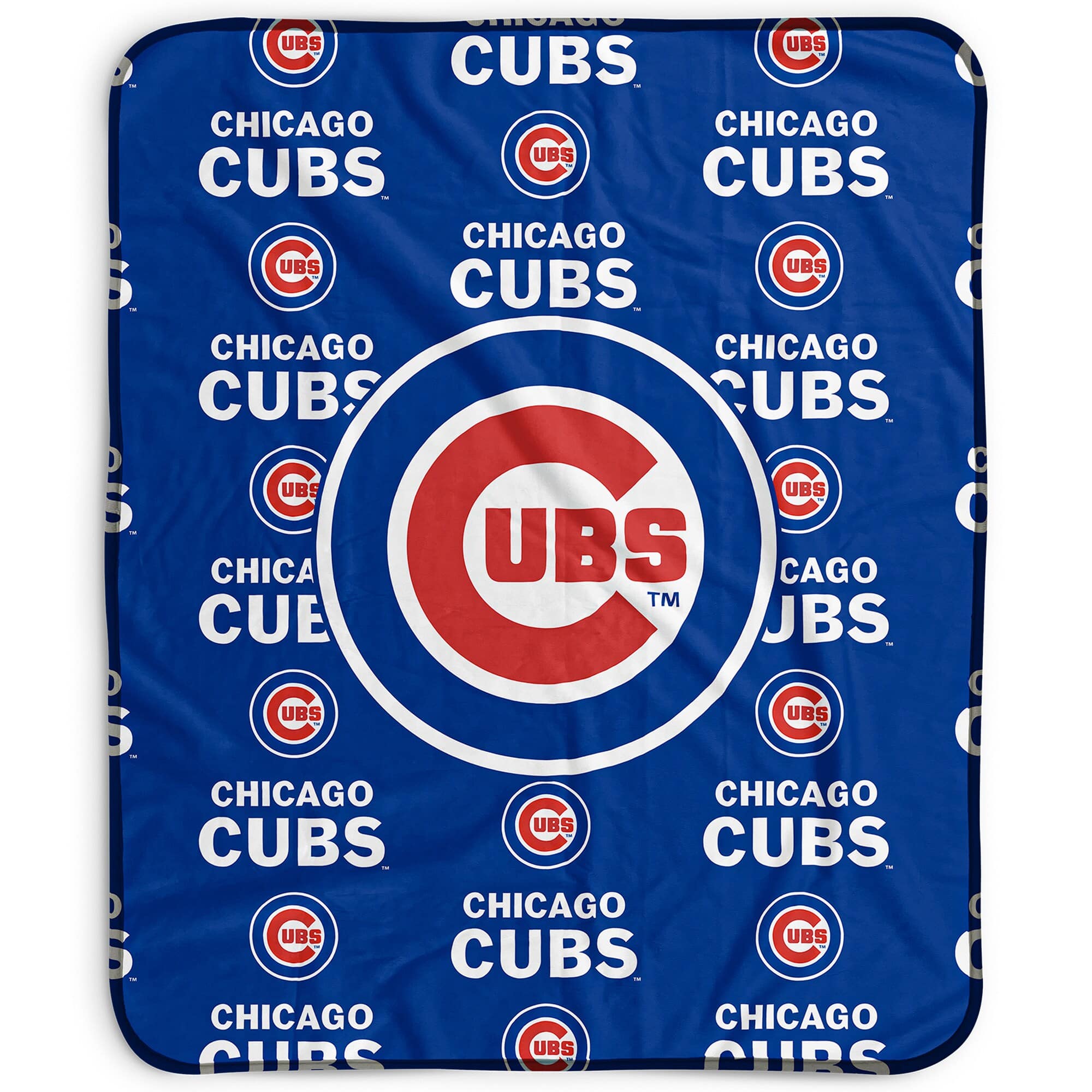 Pegasus - Chicago Cubs 50" x 60" Repeat Wordmark Fleece Blanket - Multicolor