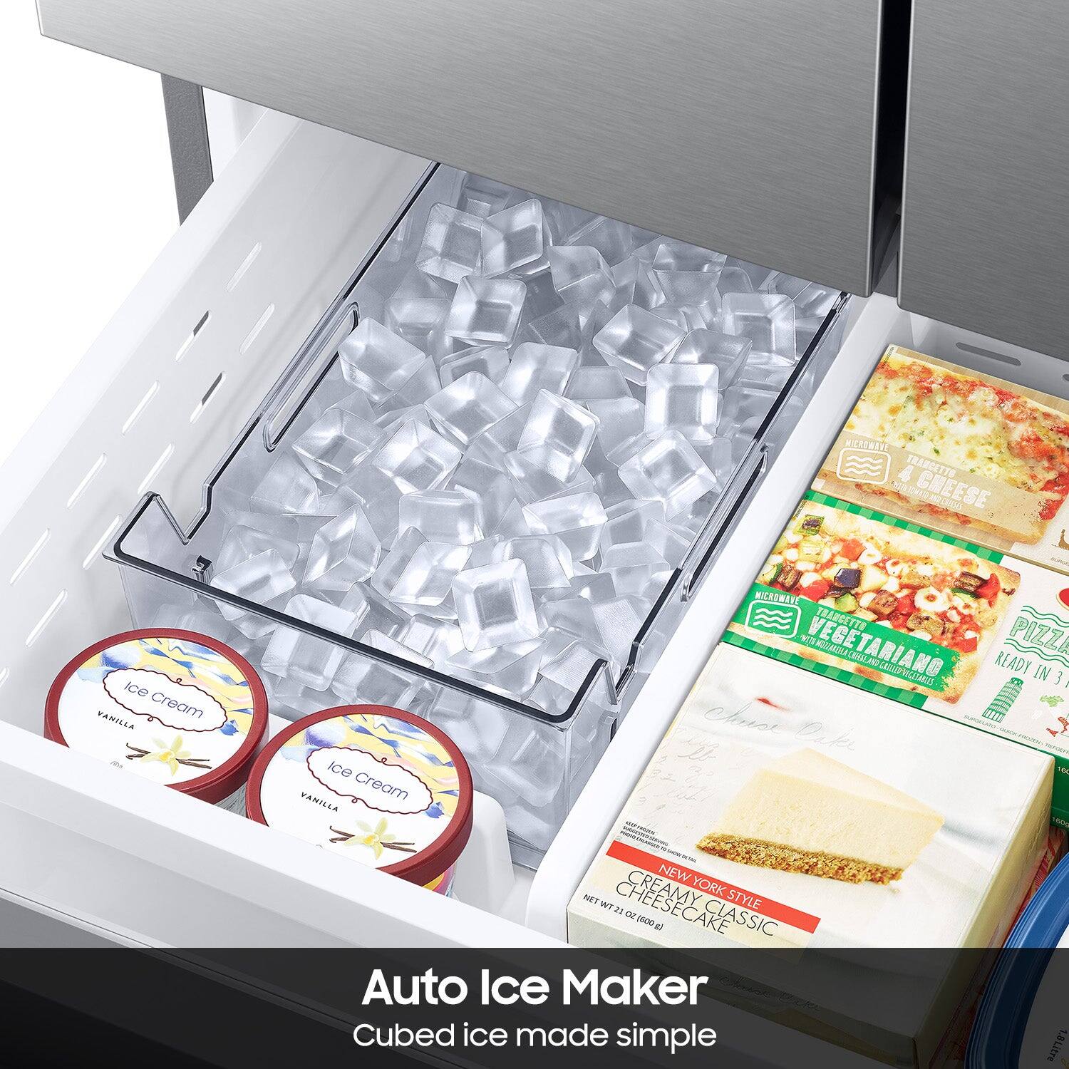 Auto Ice Maker  
Cubed ice made simple