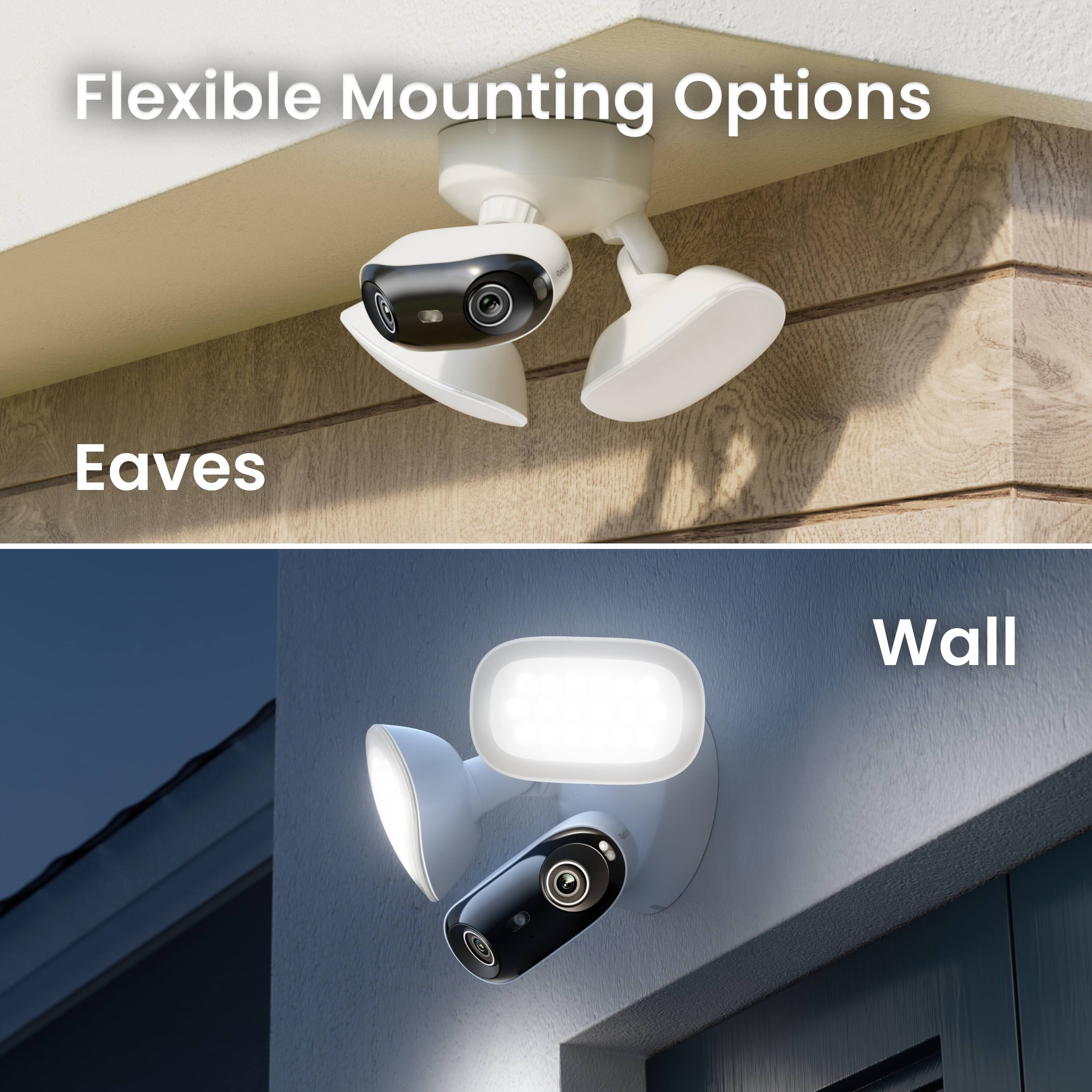 Flexible Mounting Options

Eaves

Wall