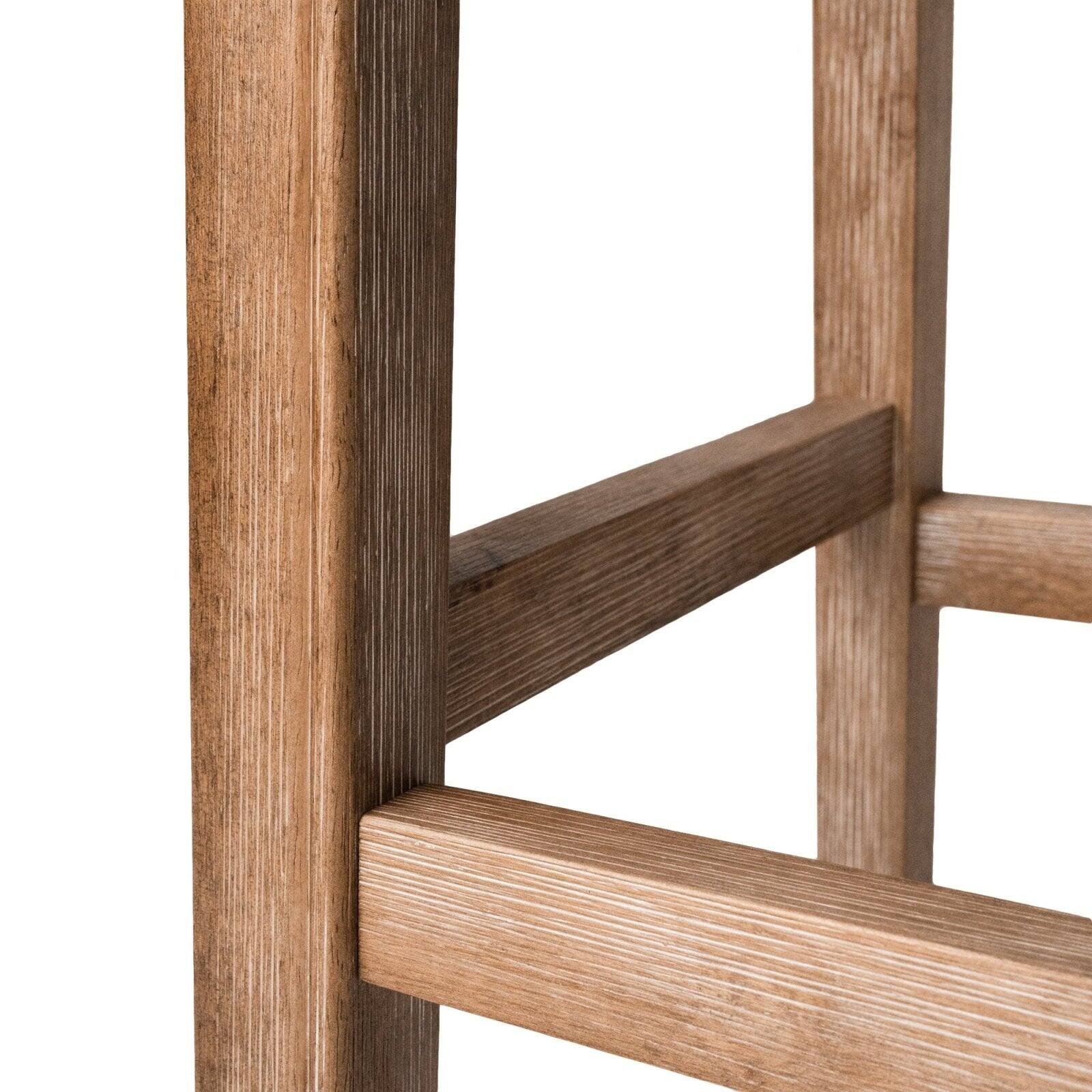 Alt View 8. Maven Lane - 26" Adrien Saddle Counter Stool In Weathered Oak Finish With Fabric Upholstery - Weathered Oak.