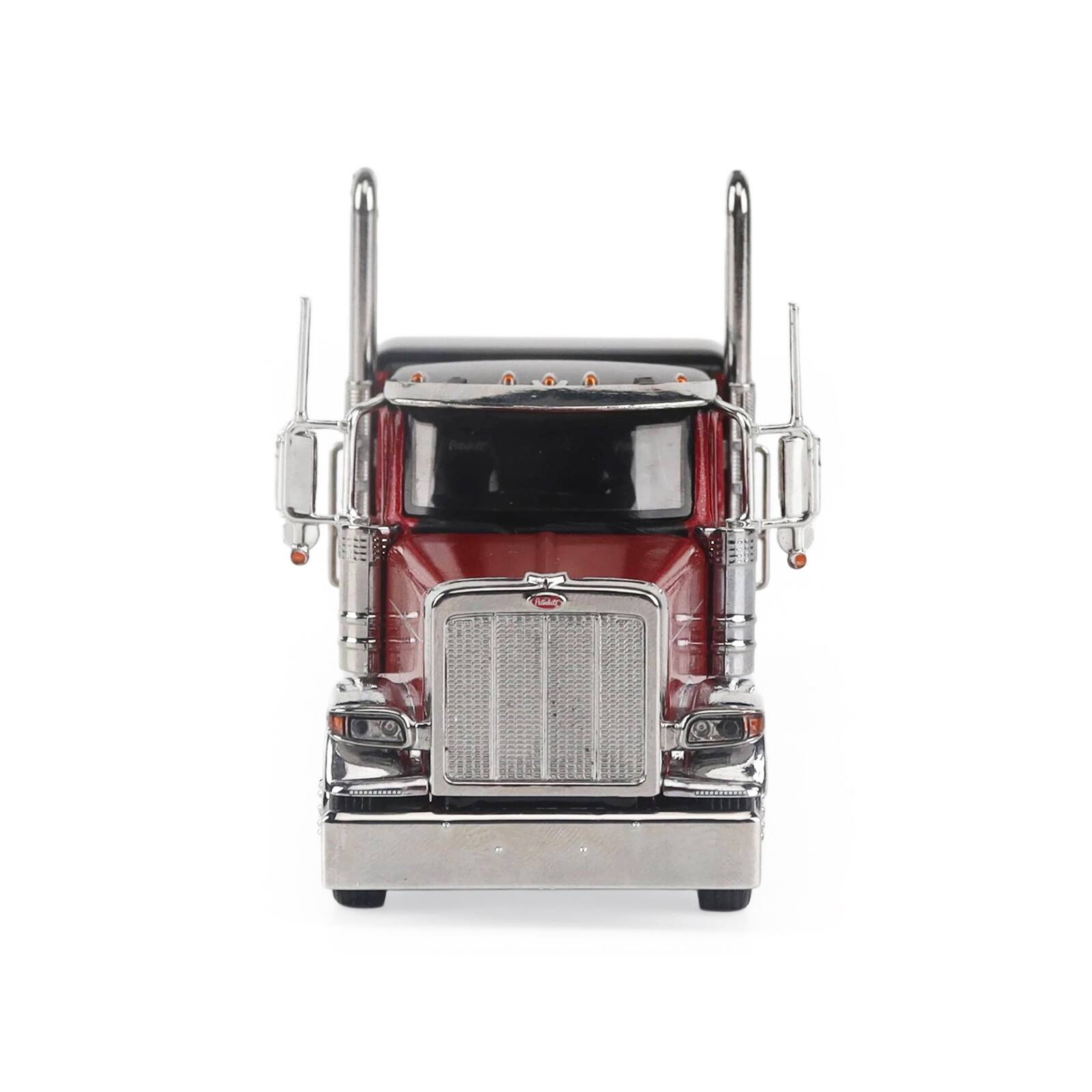 Alt View 3. Diecast Masters - Peterbilt 589 Tridem-Axle Legendary Package Tractor with 58" Sleeper Legendary Red 1/64 Diecast Model by Diecast Masters.
