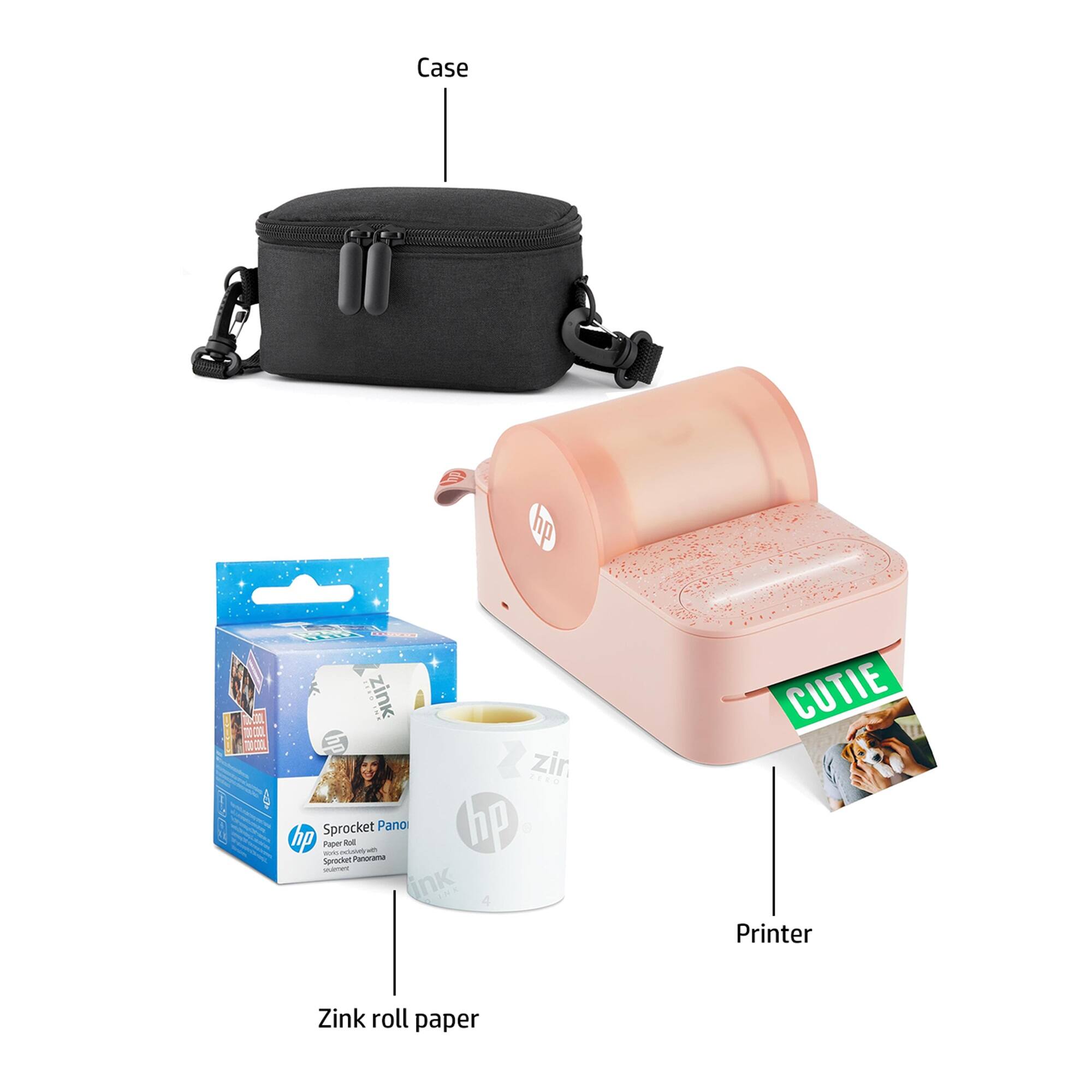 Case  
Printer  
Zink roll paper