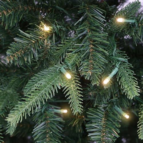 Alt View 4. Philips - PHILIPS 7.5' PRE-LIT CHRISTMAS TREE FRASER FIR TREE 400 WARM WHITE LED LIGHTS - Green.