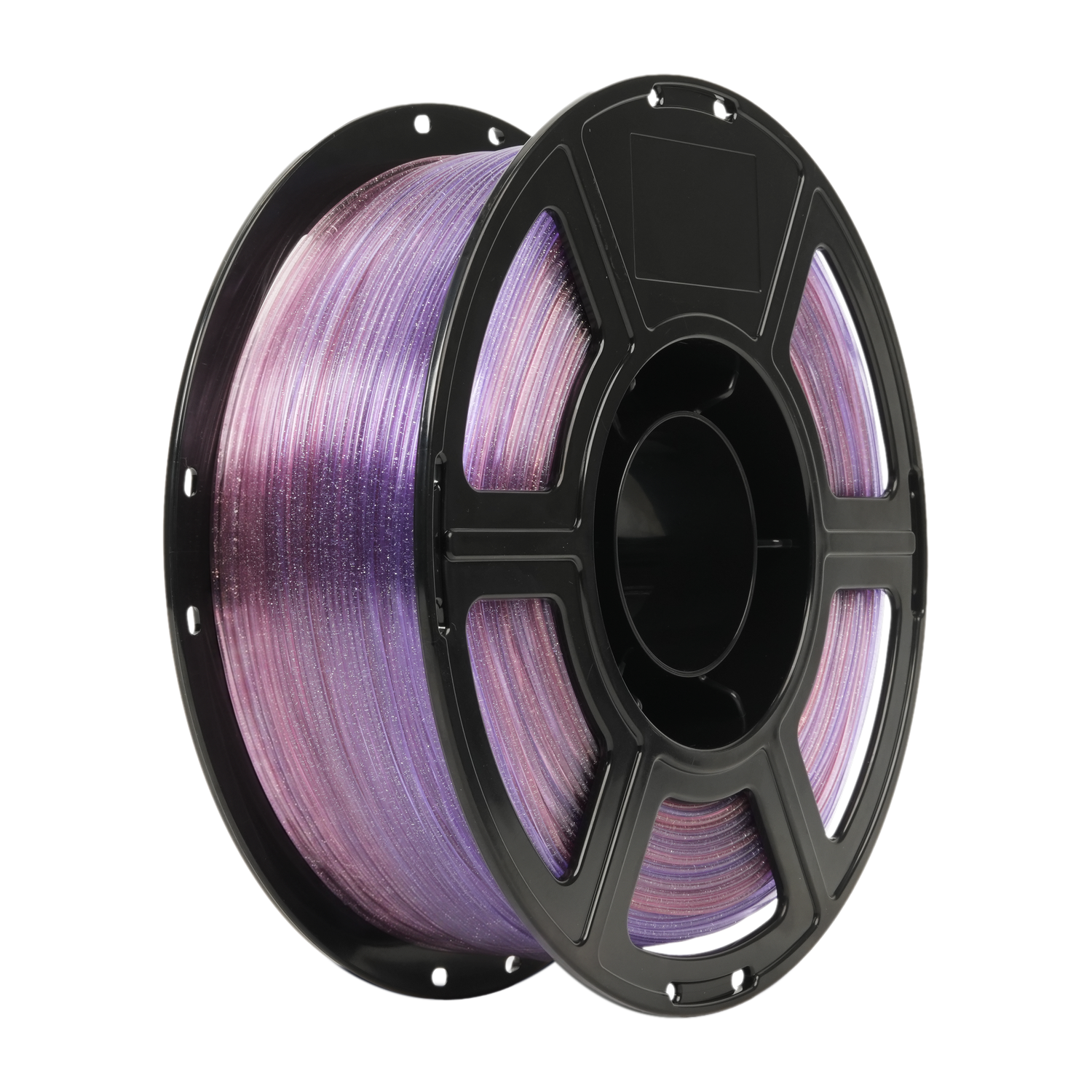 Alt View 4. Flashforge - PLA Crystal Rainbow 3D Printer Filament-1.75mm-1kg (2.2 lbs) Spool - Pink Dolphin.