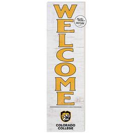 Jardine - Colorado College Tigers 10'' x 35'' Indoor/Outdoor Welcome Sign - White