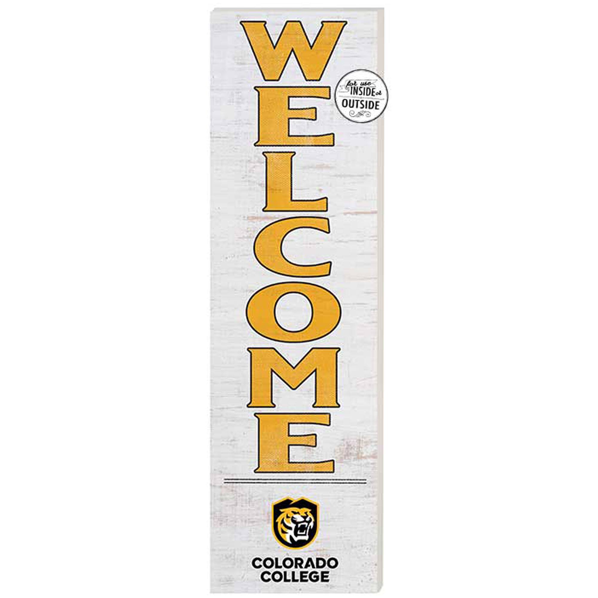 Colorado College Tigers 10'' x 35'' Indoor/Outdoor Welcome Sign
