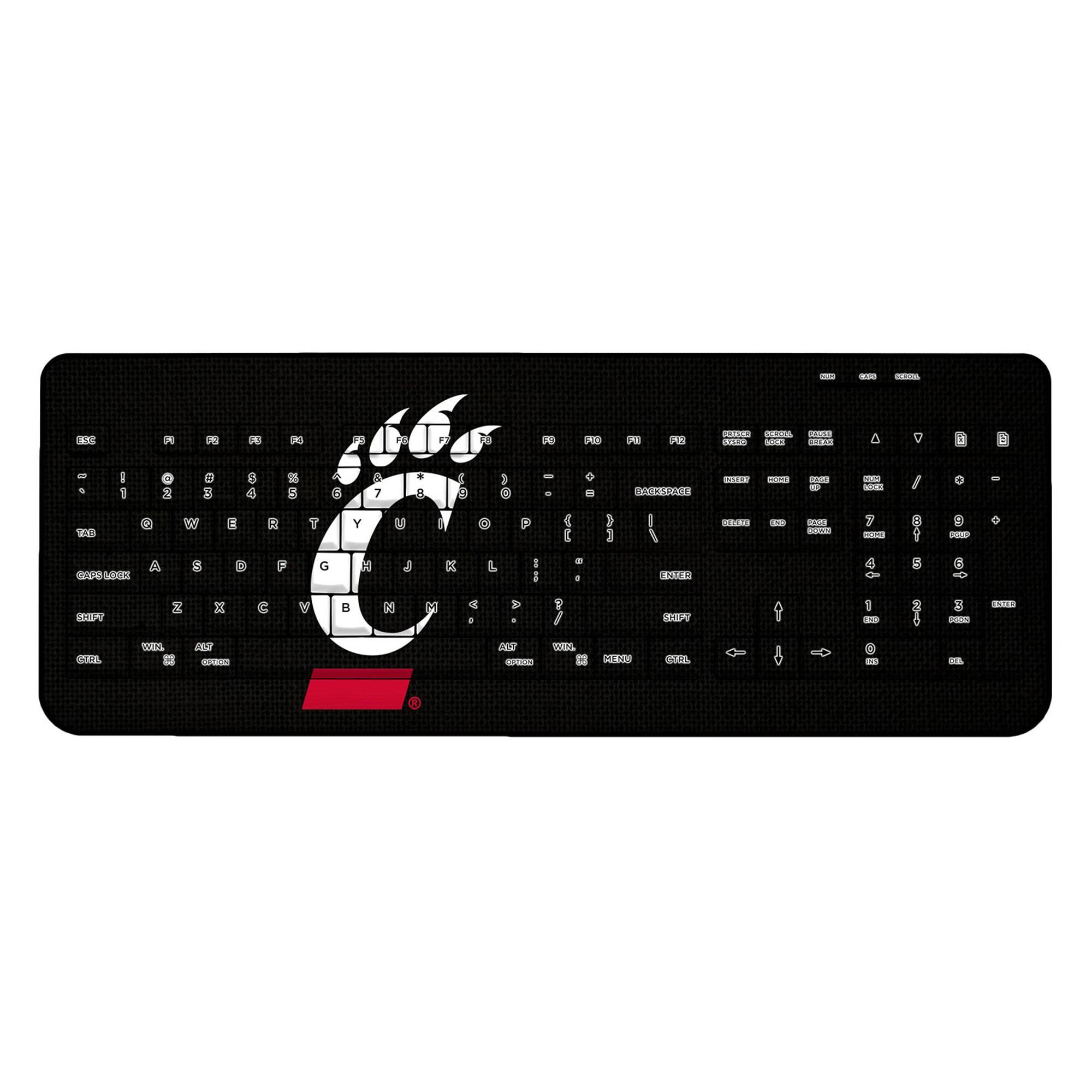 Keyscaper - Cincinnati Bearcats Solid Design Wireless Keyboard - Multicolor price history on PriceWatchPro