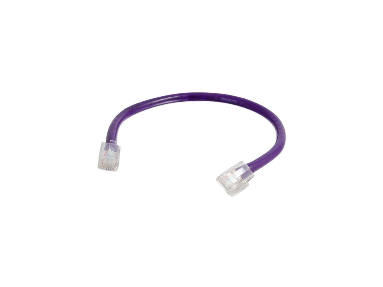 Front. Cables to Go - C2G 04211 Cat6 Cable - Non-Booted Unshielded Ethernet Network Patch Cable, Purple (1 Foot, 0.30 Meters).