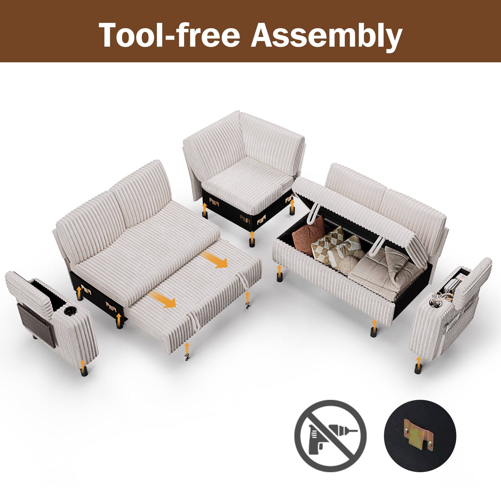 Tool-free Assembly