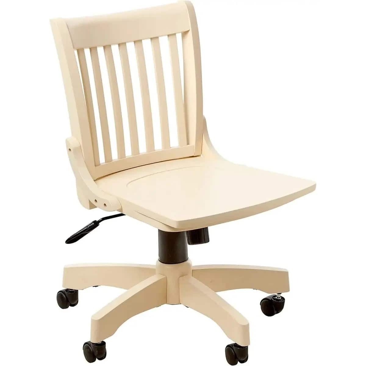 Office Star Products - Deluxe Banker's Chair Adjustable Productive Home Office - Antique White