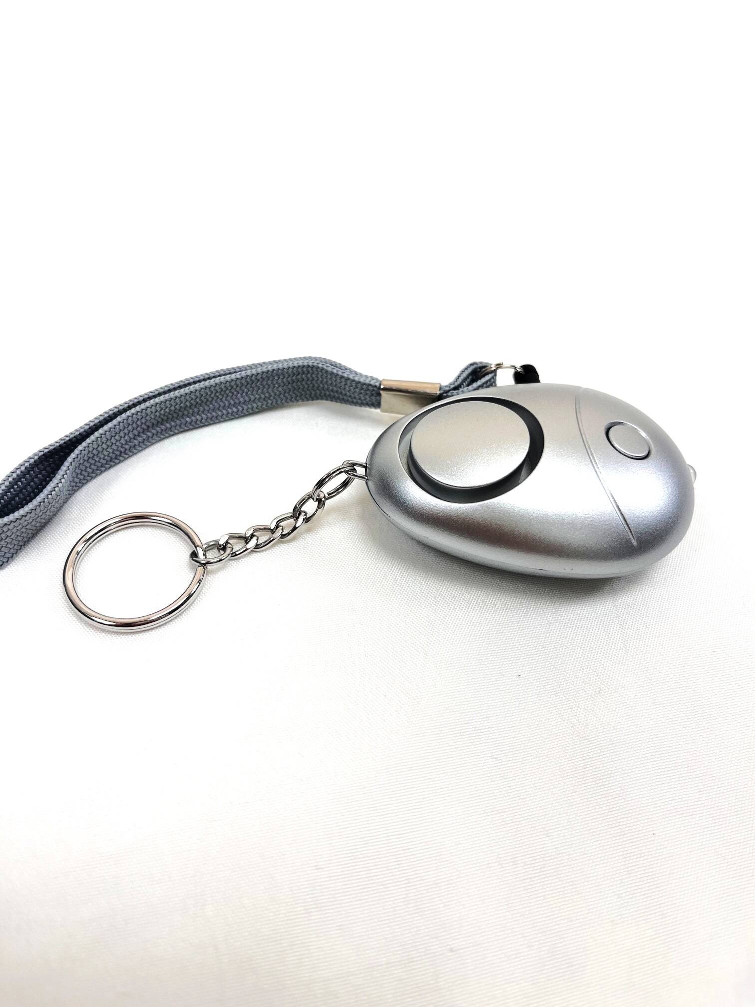 Left. SkyBluePD - Silver Breck Personal Safety Alarm - Silver.