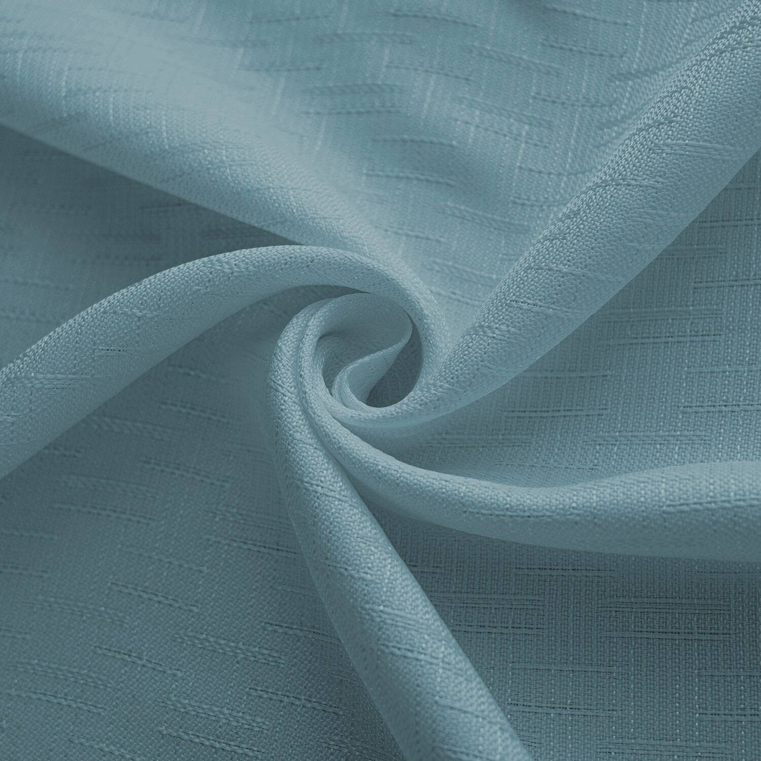 Alt View 1. RT Designers Collection - RT Designers Collection 100% Polyester 140 GSM Sedona Jacquard Grommet Curtain Panel 54" x 90" Blue - Blue.