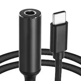 Unique Bargains - 0.6FT USB C to DC 5.5x1.7mm PD Charging Cable, 5/9/20V 65W 3.25A, for Router, Camera, TV Box, Desk Lamp - Black
