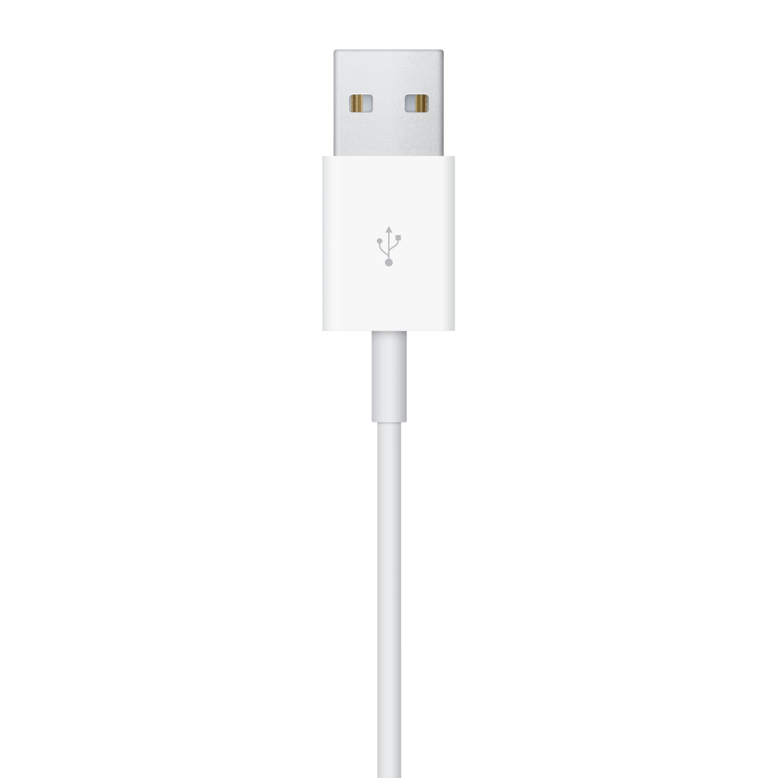 Alt View 4. Apple - Apple Watch Magnetic Charging Cable (1m) - White.