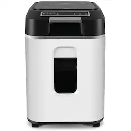 Aurora - AU220MB Commercial Grade 220-Sheet Auto Feed High Security Micro-Cut Paper Shredder/ 60 Minutes/ Level P-5 - White/Black