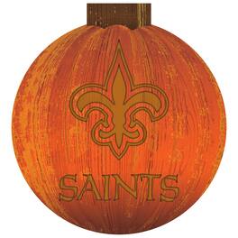 Fan Creations - New Orleans Saints 12'' Pumpkin Sign - Orange