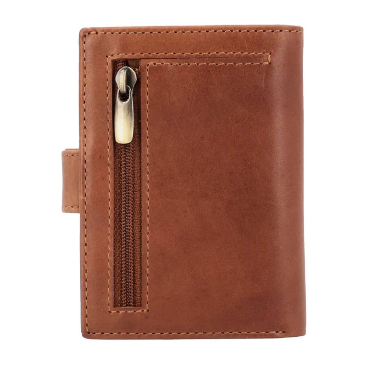 Alt View 1. Valenta - Card Wallet Leather MagSafe Luxe Cognac - Brown.