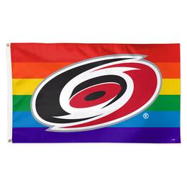 WinCraft - Carolina Hurricanes 3' x 5' Single-Sided Deluxe Team Pride Flag - Multicolor