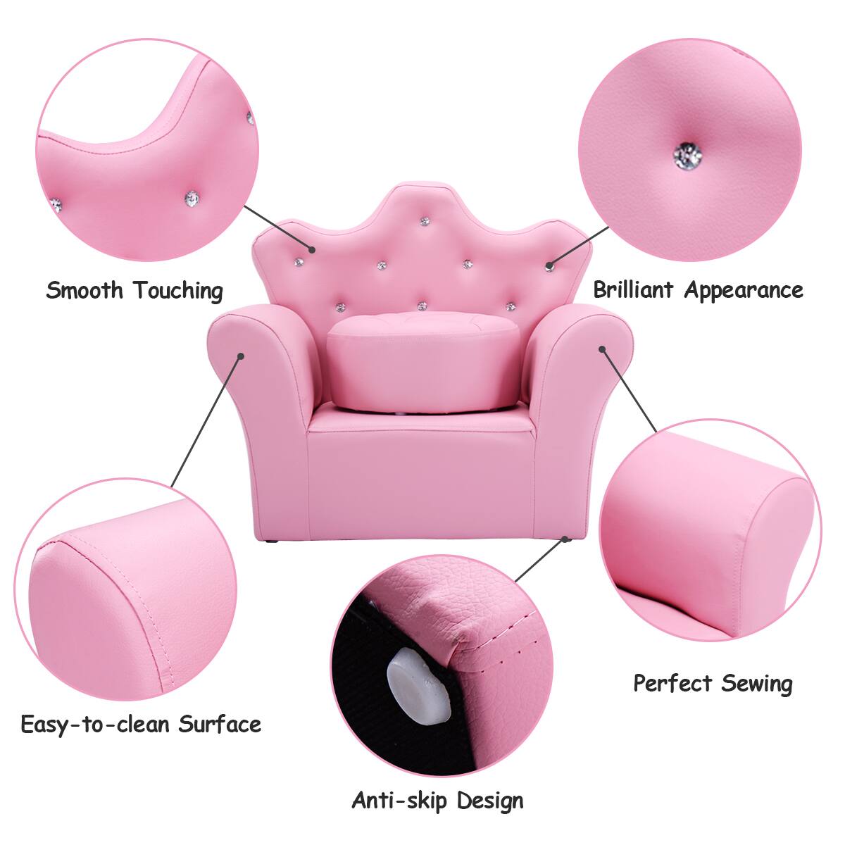 - Smooth Touching
- Brilliant Appearance
- Easy-to-clean Surface
- Perfect Sewing
- Anti-skip Design