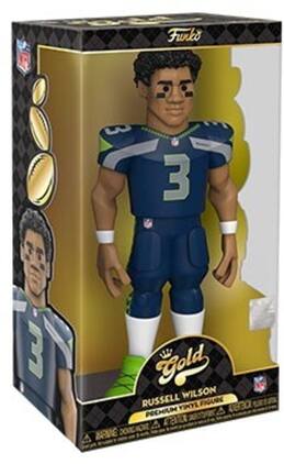 Funko - GOLD 12 NFL: Seahawks - Russell Wilson (Styles May Vary) - Collectibles - Multicolor