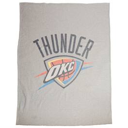 Logo Brands - Oklahoma City Thunder 54" x 84" Sweatshirt Blanket - Multicolor