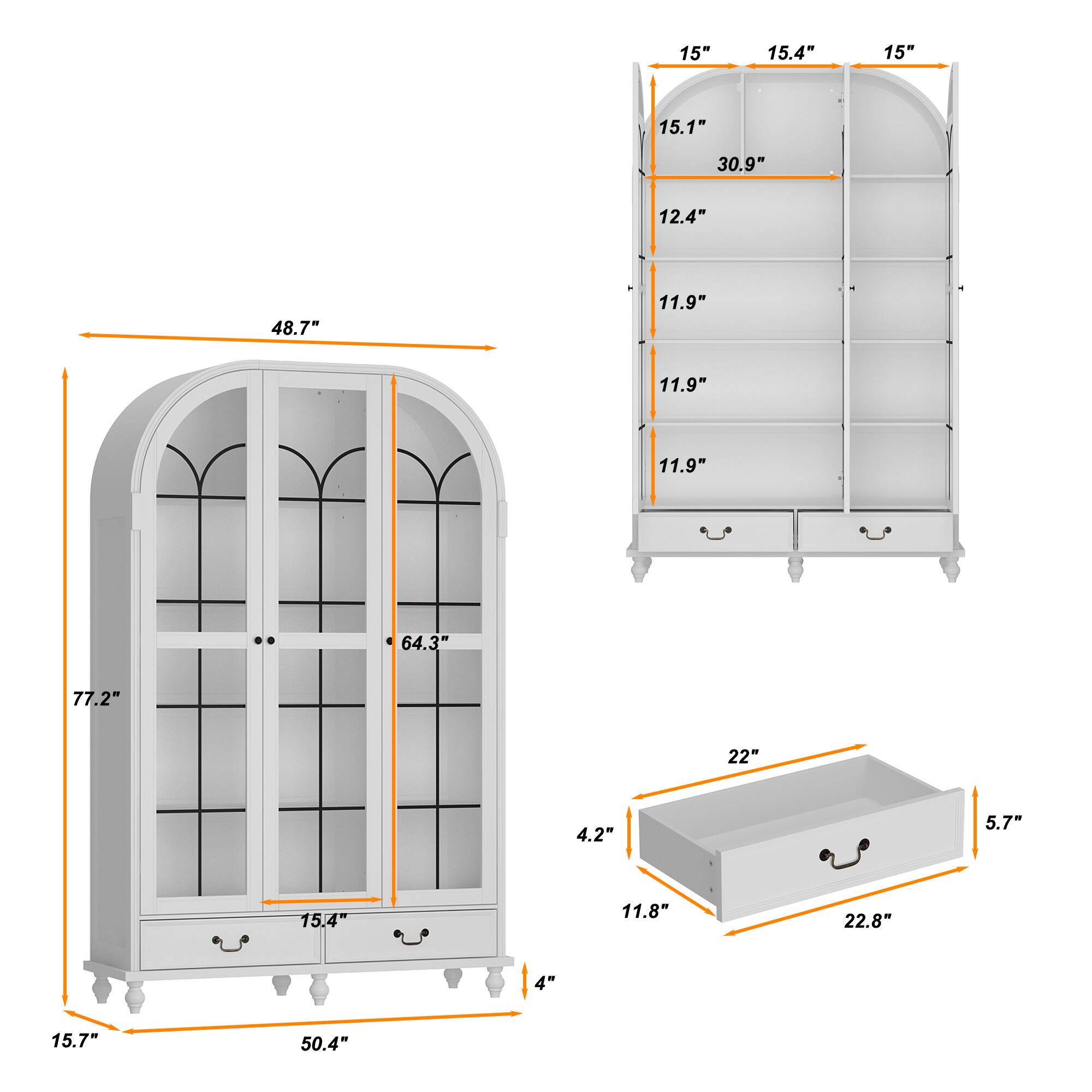- 48.7"
- 77.2"
- 64.3"
- 15.7"
- 50.4"
- 15"
- 15.4"
- 15.1"
- 30.9"
- 12.4"
- 11.9"
- 11.9"
- 11.9"
- 64.3"
- 77.2"
- 22"
- 4.2"
- 5.7"
- 15.4"
- 11.8"
- 22.8"
- 4"
- 15.7"
- 50.4"