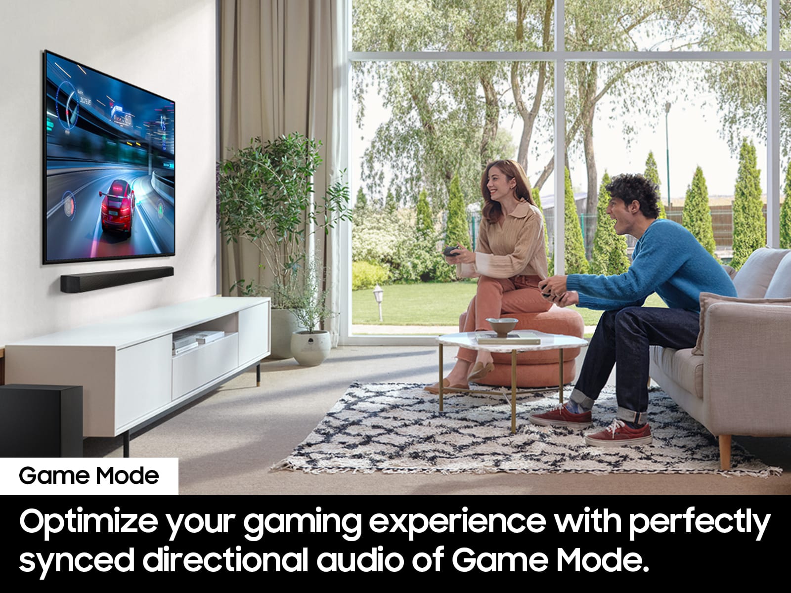 Optimize your gaming experience with perfectly synced directional audio of Game Mode.