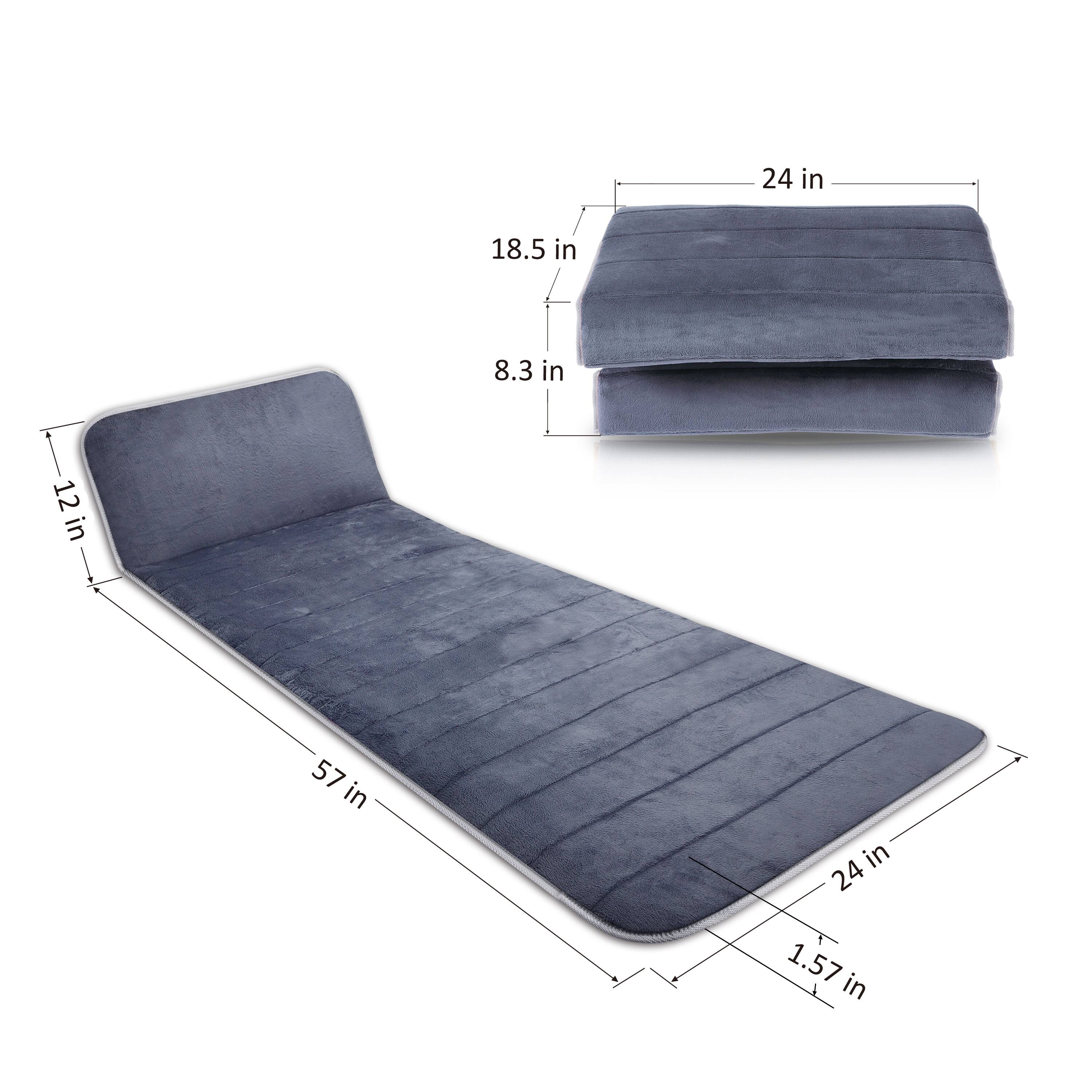 24 in, 18.5 in, 8.3 in, 12 in, 57 in, 24, 1.57 in