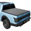 Front. VEVOR - VEVOR Hard Tri-Fold Truck Bed Tonneau Cover, Compatible with 2016-2025 Toyota Tacoma with OE Track System - Black.