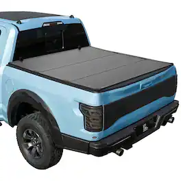 VEVOR - Hard Tri-Fold Truck Bed Tonneau Cover, Compatible with 2016-2025 Toyota Tacoma with OE Track System - Black