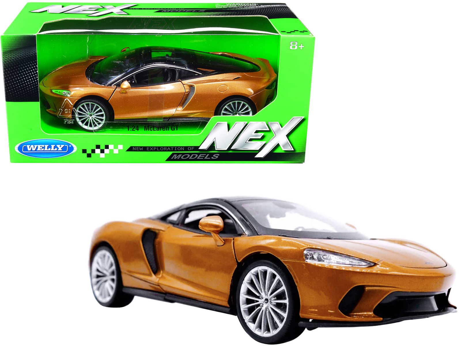 "McLaren GT Gold Metallic with Black Top ""NEX Models"" 1/24 Diecast Model Car by Welly" price history on PriceWatchPro