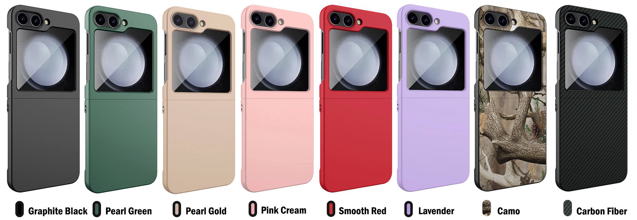 Graphite Black Pearl Green Pearl Gold Pink Cream Smooth Red Lavender Camo Carbon Fiber
