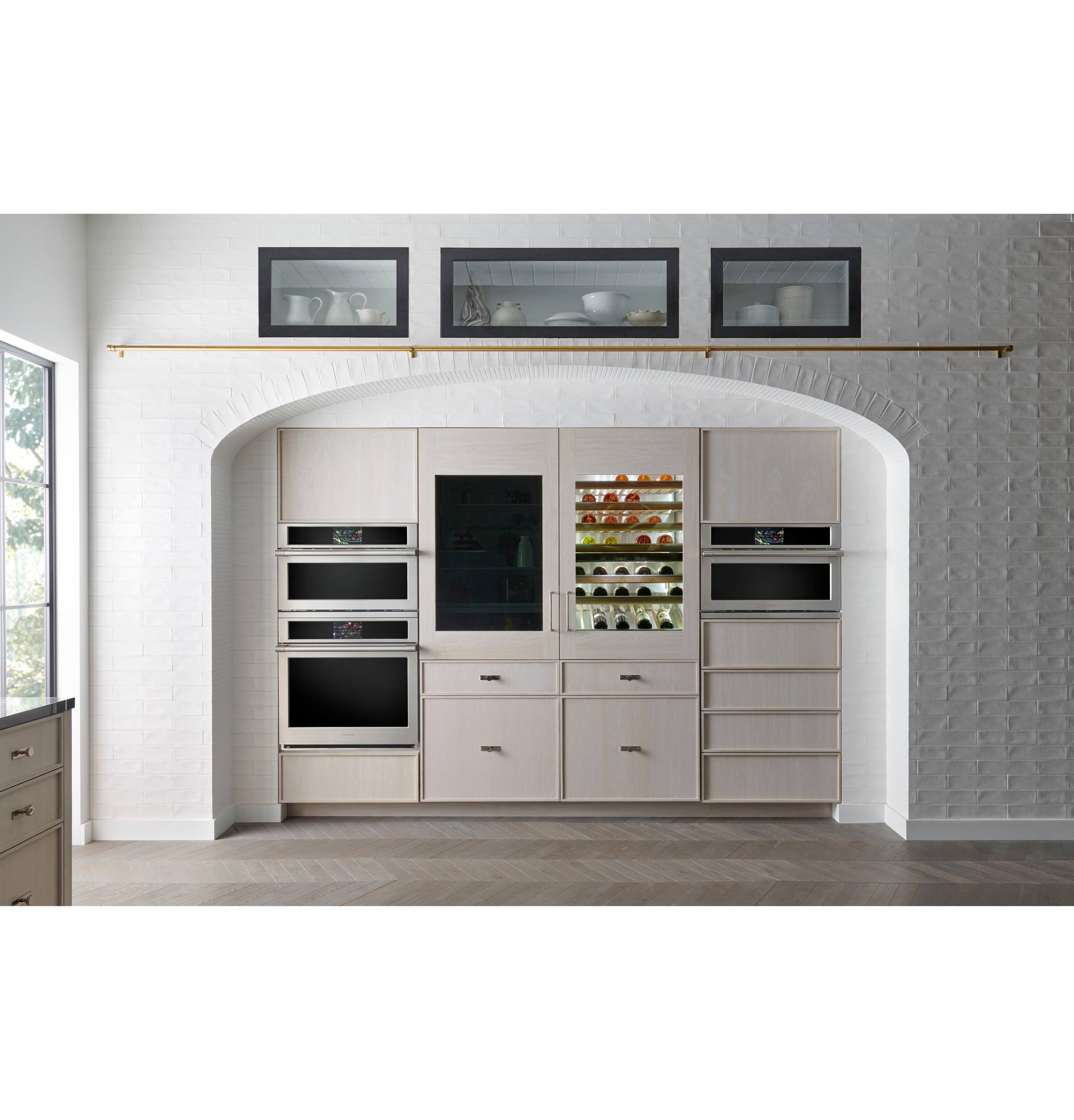 Alt View 22. Monogram - 106-Bottle Built-In Dual Zone Wine Cooler - Stainless Steel.