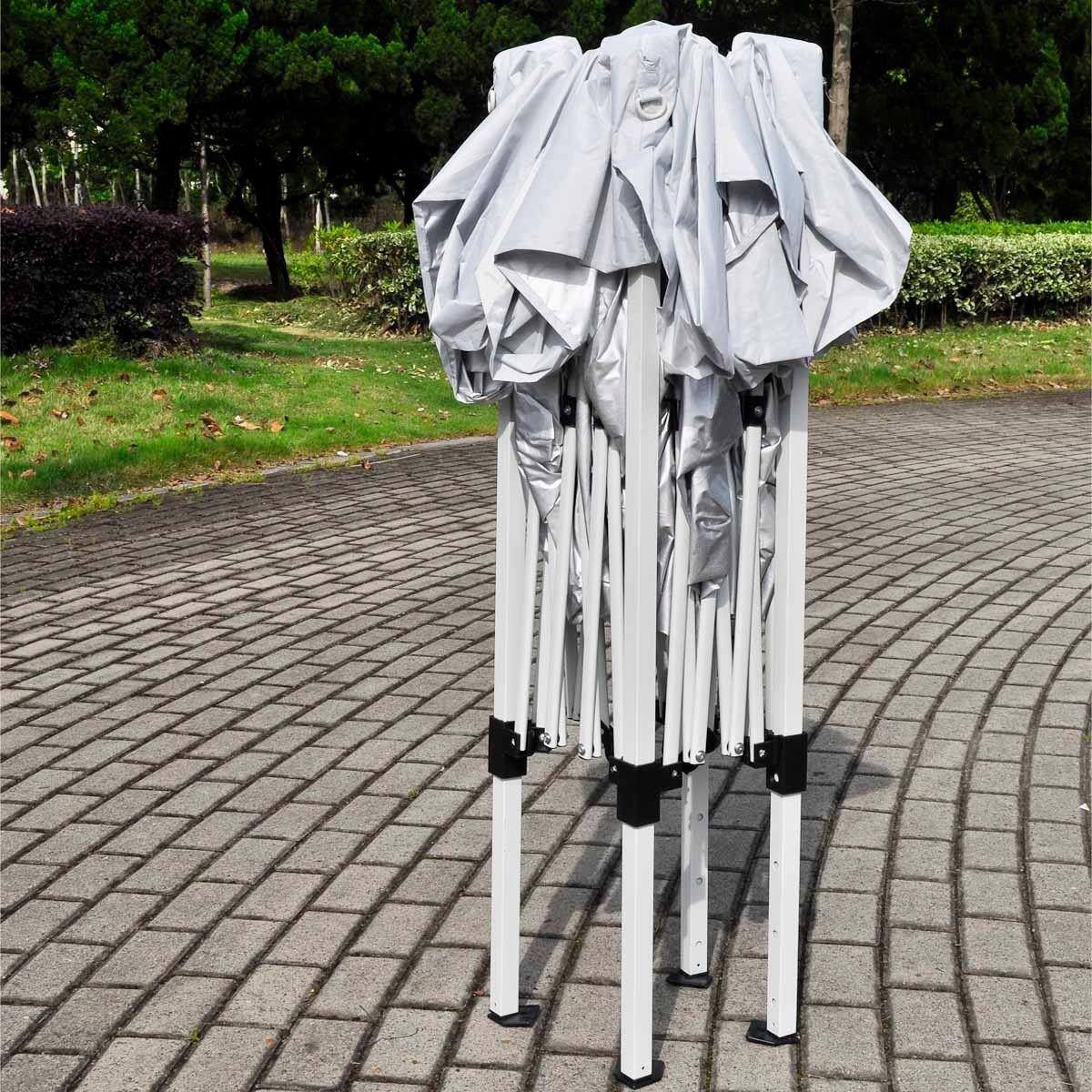 Alt View 4. Winado - New 8'x8' EZ Pop Up Canopy Wedding Party Tent Folding Gazebo Shade Shelter White.